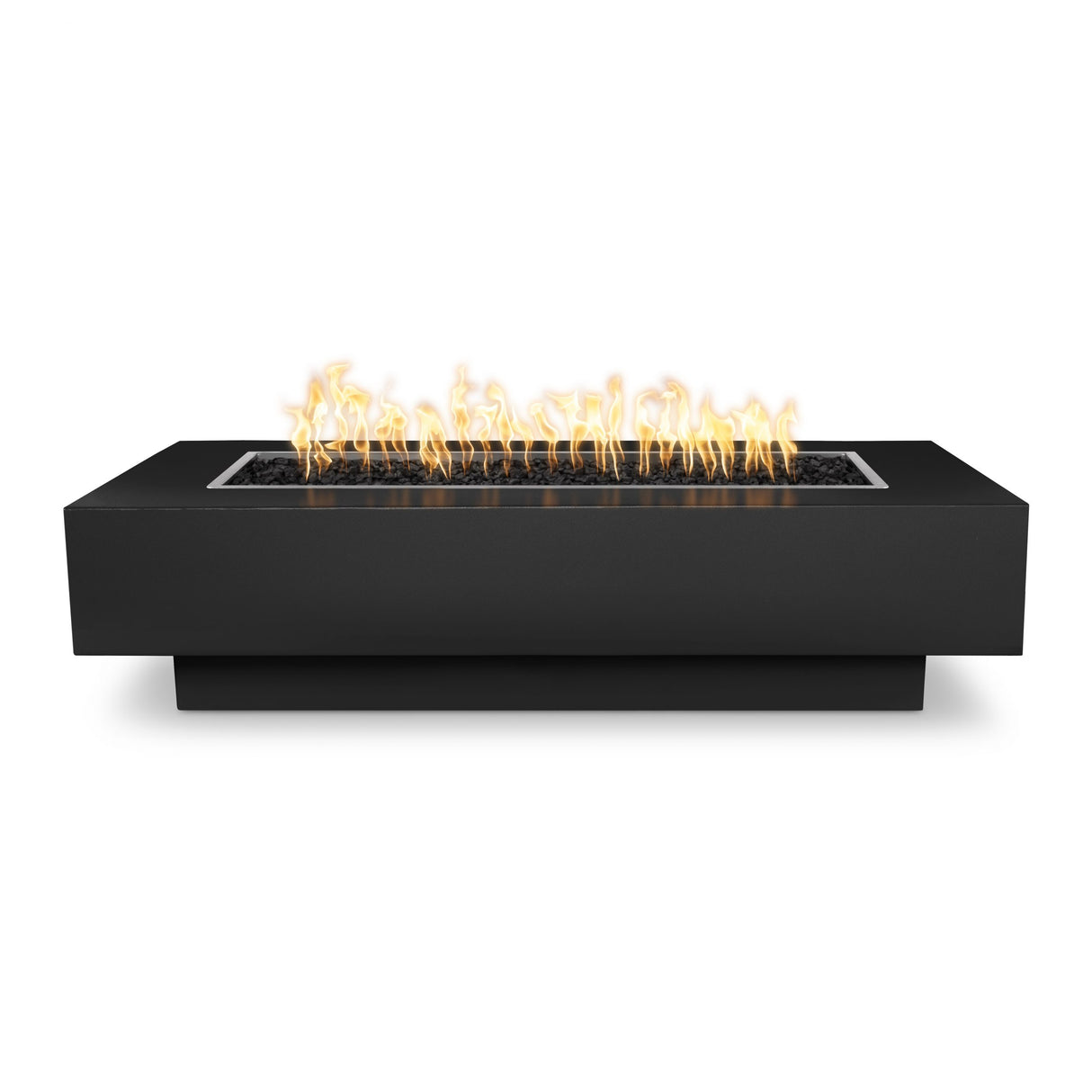 The Outdoor Plus 96" Coronado Powder Coated Metal Rectangular Fire Pit OPT-CORPC96