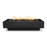 The Outdoor Plus 96" Coronado Powder Coated Metal Rectangular Fire Pit OPT-CORPC96