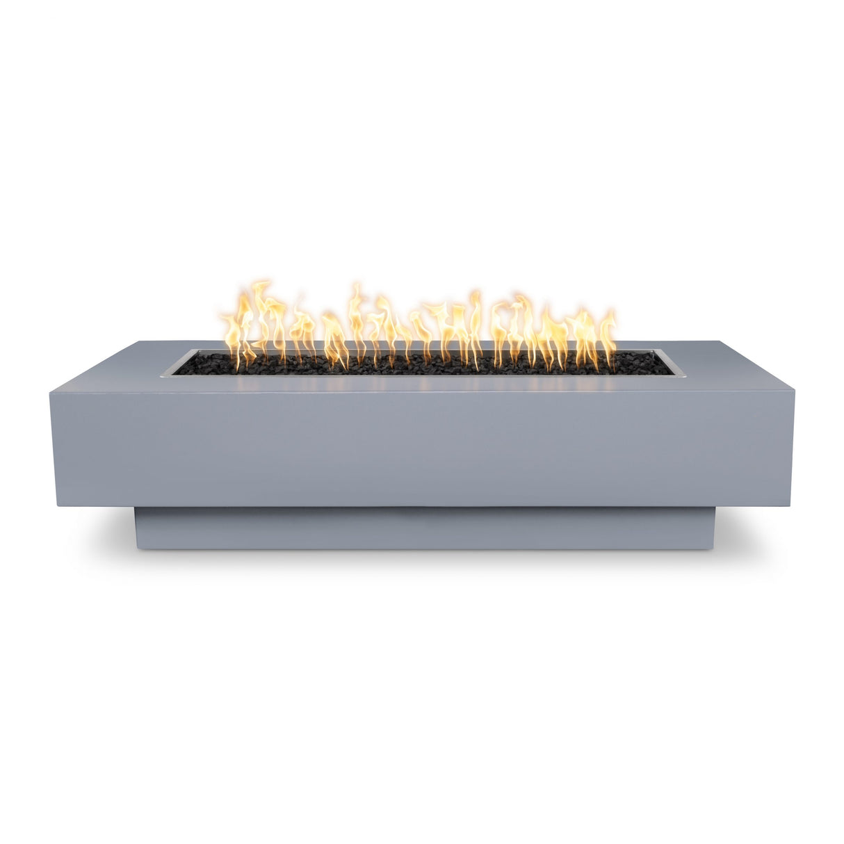 The Outdoor Plus 96" Coronado Powder Coated Metal Rectangular Fire Pit OPT-CORPC96