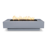 The Outdoor Plus 96" Coronado Powder Coated Metal Rectangular Fire Pit OPT-CORPC96