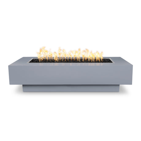 The Outdoor Plus 72" Coronado Powder Coated Metal Rectangular Fire Pit OPT-CORPC72