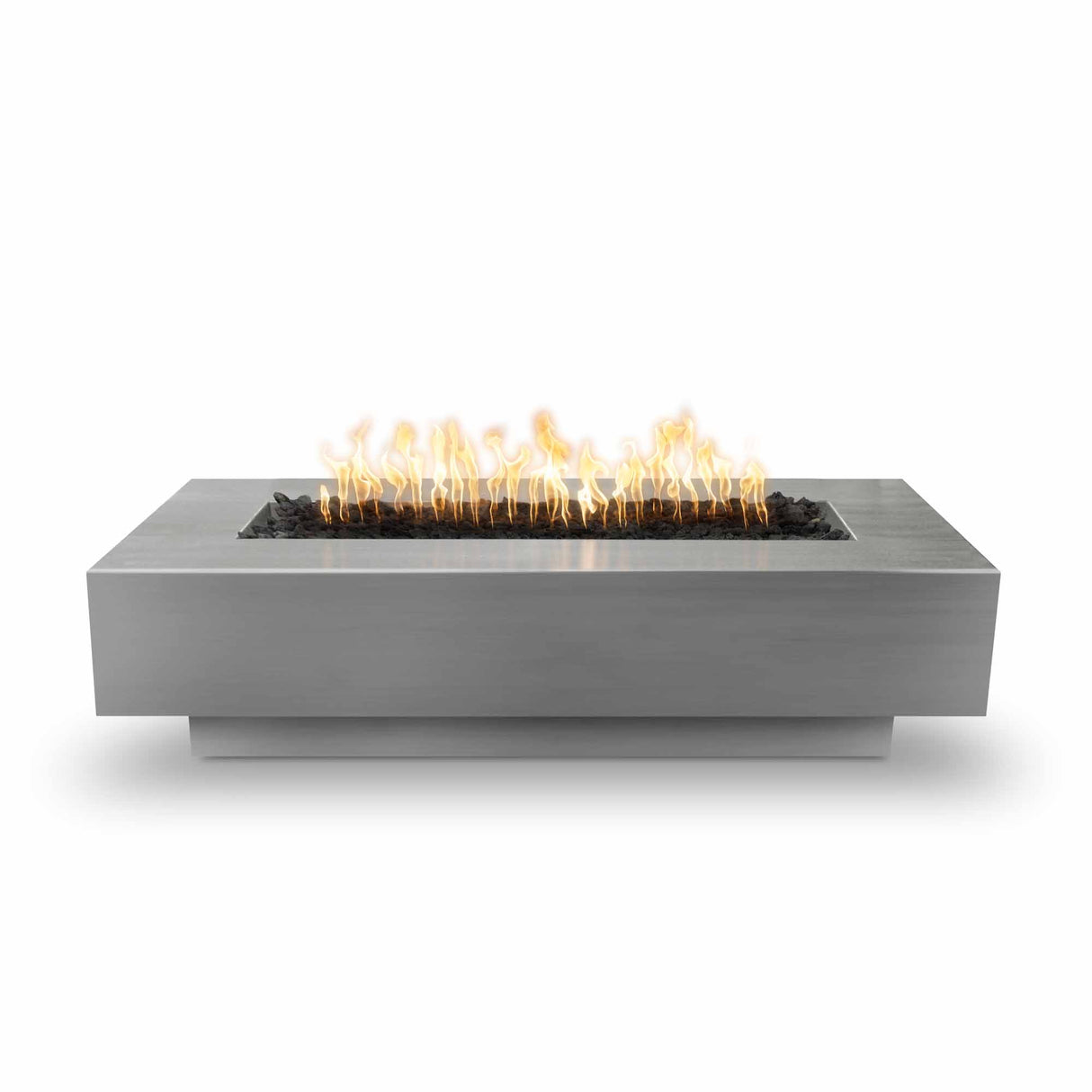 The Outdoor Plus 60" Coronado Stainless Steel Rectangular Fire Pit OPT-CORSS60