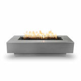 The Outdoor Plus 96" Coronado Powder Coated Metal Rectangular Fire Pit OPT-CORPC96