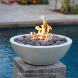 The Outdoor Plus 27" Sedona GFRC Concrete Round Fire Bowl OPT-27RFO