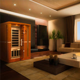 Dynamic Saunas Vittoria 2-Person Low EMF Infrared Sauna DYN-6220-01