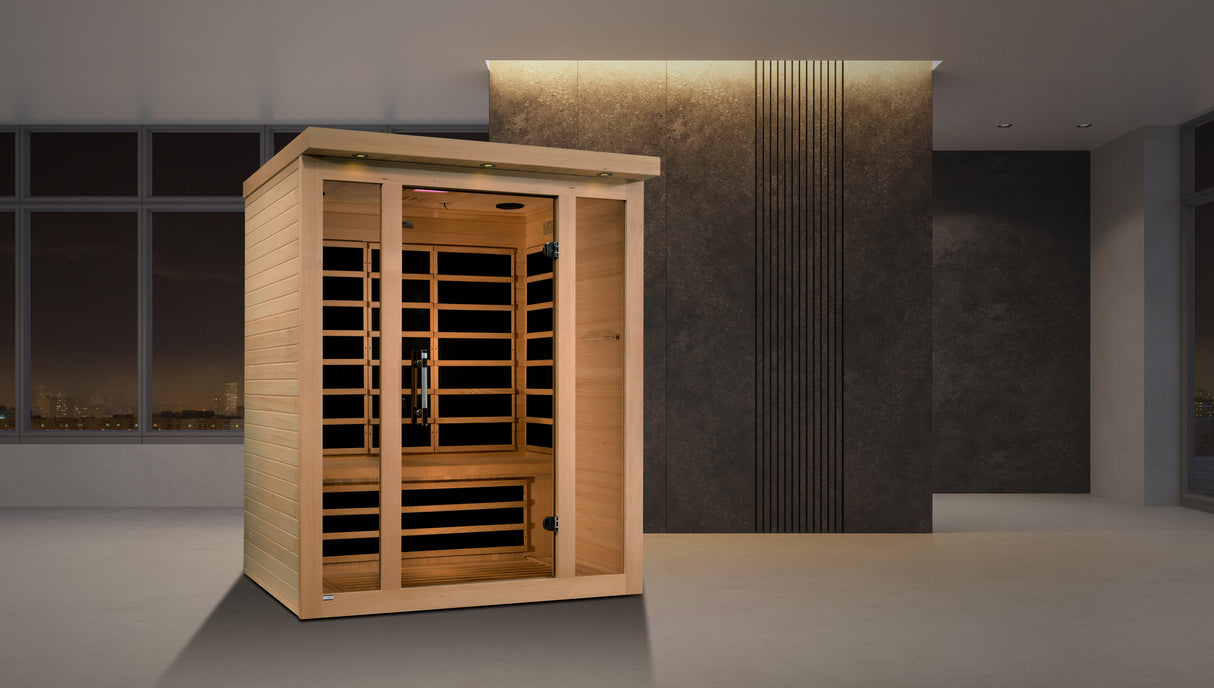 Dynamic Saunas Vila 3-Person Ultra Low EMF Infrared Sauna DYN-6315-02