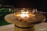 Elementi Lafite Barrel Fire Table OFG225