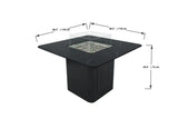 Elementi Plus Brugge Marble Porcelain Dining Fire Table OFP202