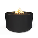 The Outdoor Plus 42" Florence GFRC Concrete 24" Tall Round Fire Pit OPT-FL4224