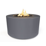 The Outdoor Plus 42" Florence GFRC Concrete 24" Tall Round Fire Pit OPT-FL4224