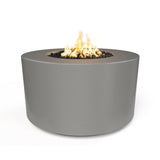 The Outdoor Plus 42" Florence GFRC Concrete 24" Tall Round Fire Pit OPT-FL4224