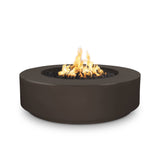 The Outdoor Plus 42" Florence GFRC Concrete 12" Tall Round Fire Pit OPT-FL42