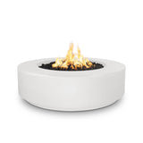 The Outdoor Plus 42" Florence GFRC Concrete 12" Tall Round Fire Pit OPT-FL42