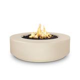 The Outdoor Plus 42" Florence GFRC Concrete 12" Tall Round Fire Pit OPT-FL42