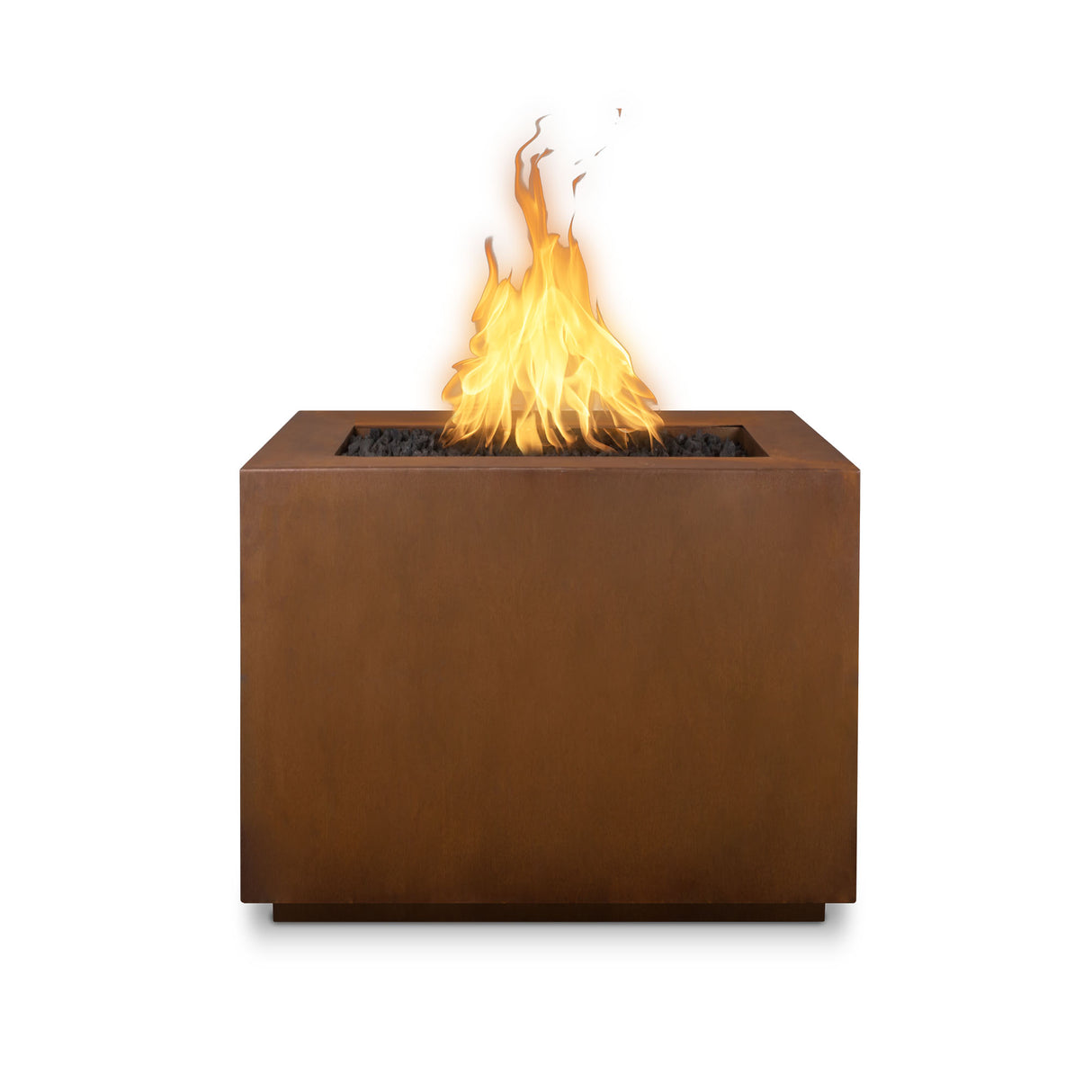 The Outdoor Plus 30" Forma Corten Steel Square Fire Pit OPT-3030SQCS