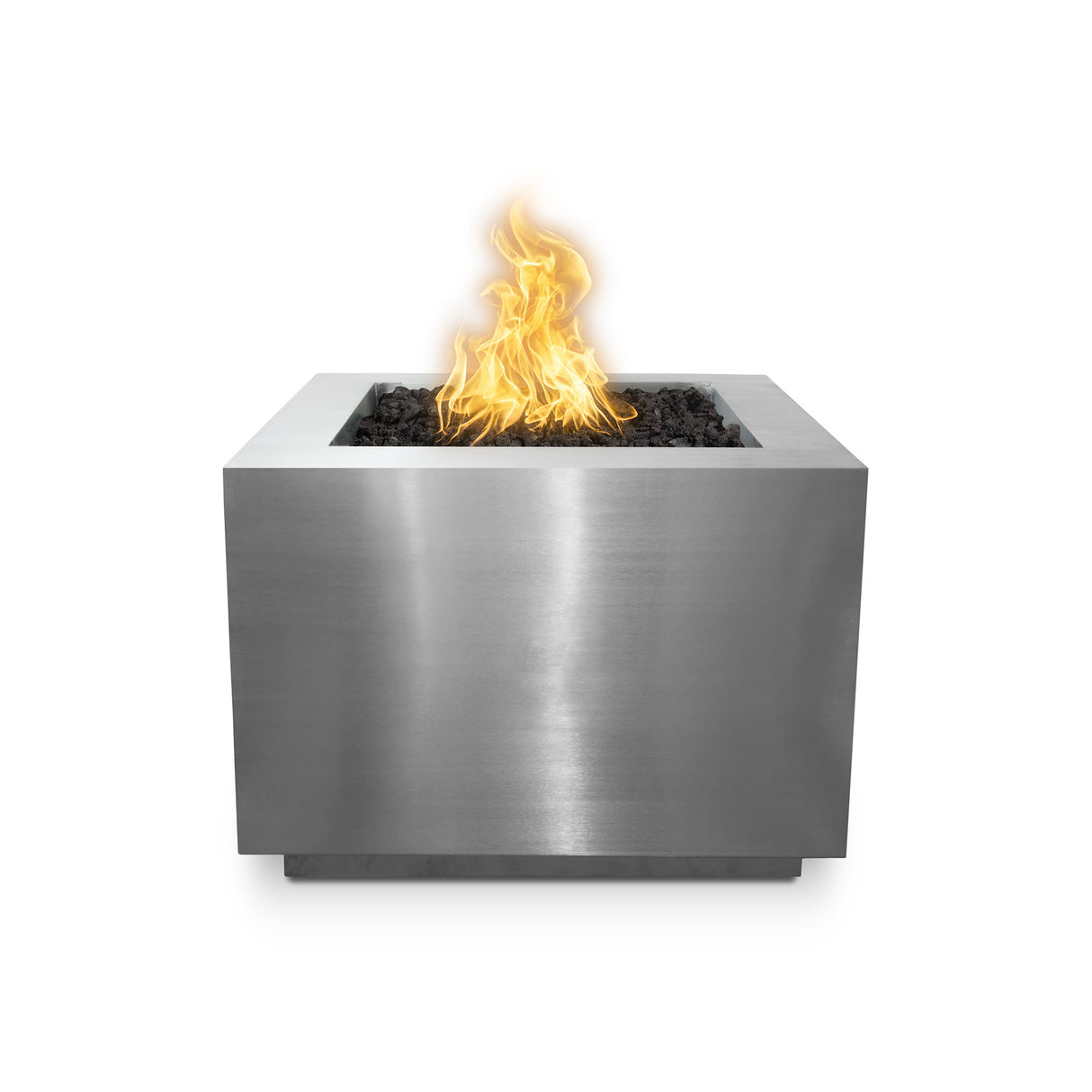 The Outdoor Plus 30" Forma Stainless Steel Square Fire Pit OPT-3030SQSS