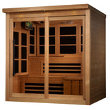 Golden Designs Monaco Limited Edition 6-Person Near Zero EMF Infrared Sauna GDI-6996-02