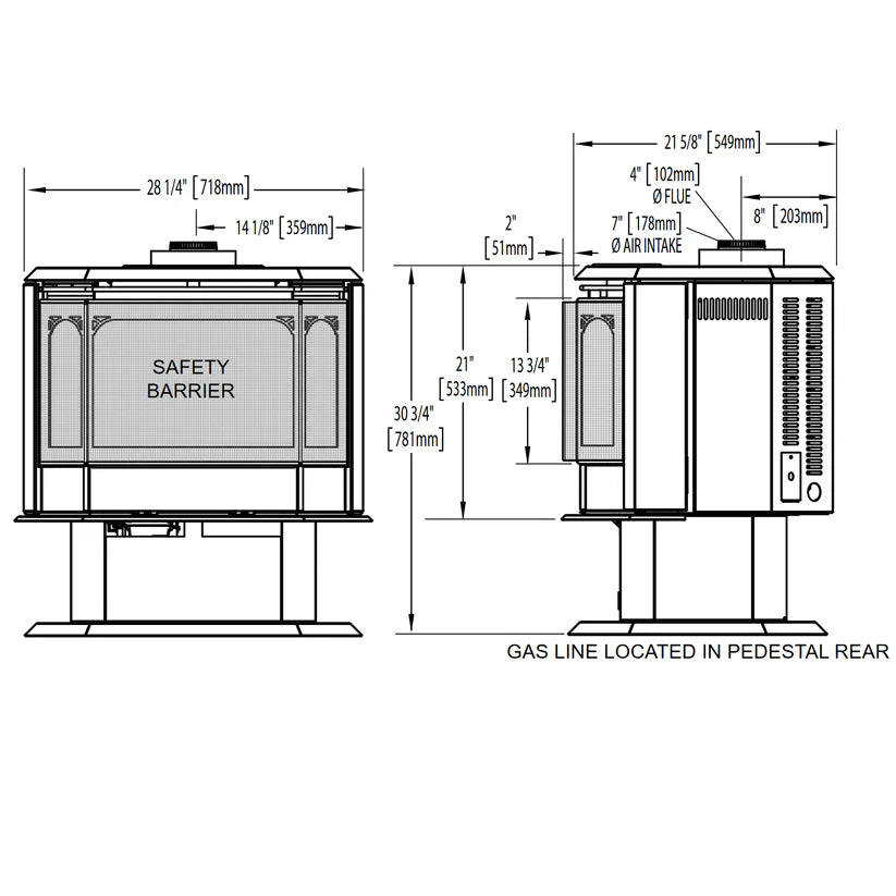 Napoleon Havelock Direct Vent Gas Stove GDS50