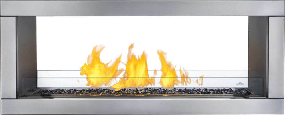 Napoleon Galaxy 48 Series See Through Electronic Ignition Outdoor Gas Fireplace GSS48STE