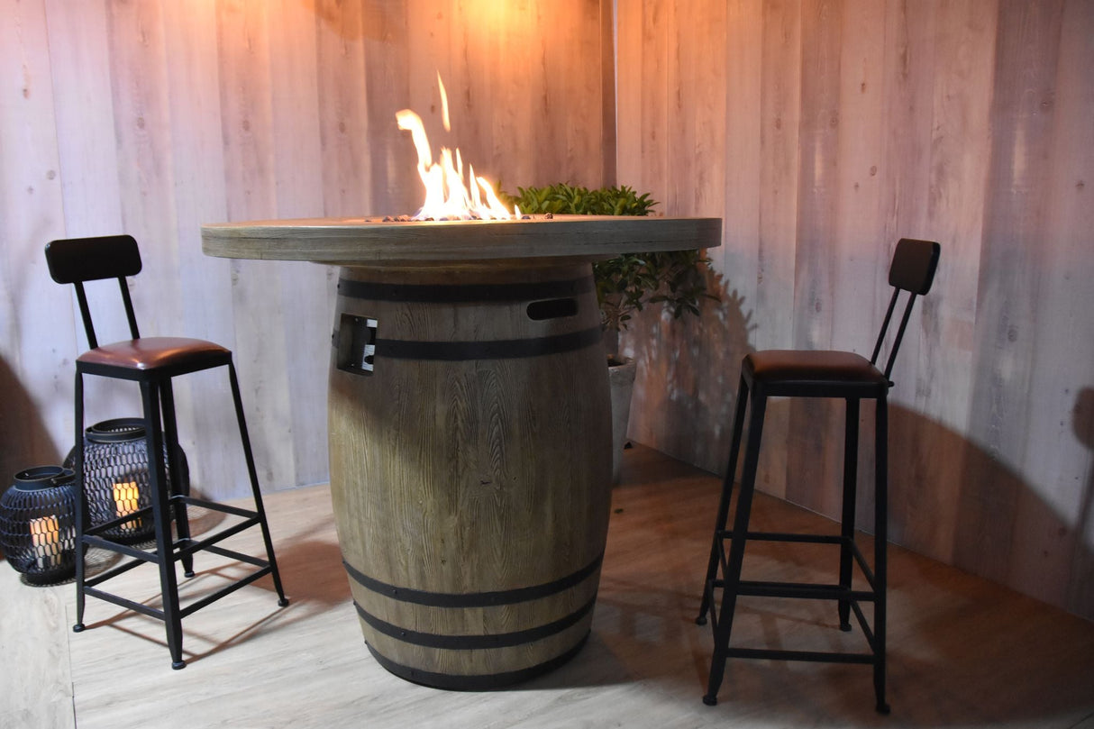 Elementi Lafite Barrel Fire Table OFG225