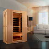 Maxxus Serenity Dual Tech 2-Person Hemlock Low EMF FAR Infrared Sauna MX-LS2-01