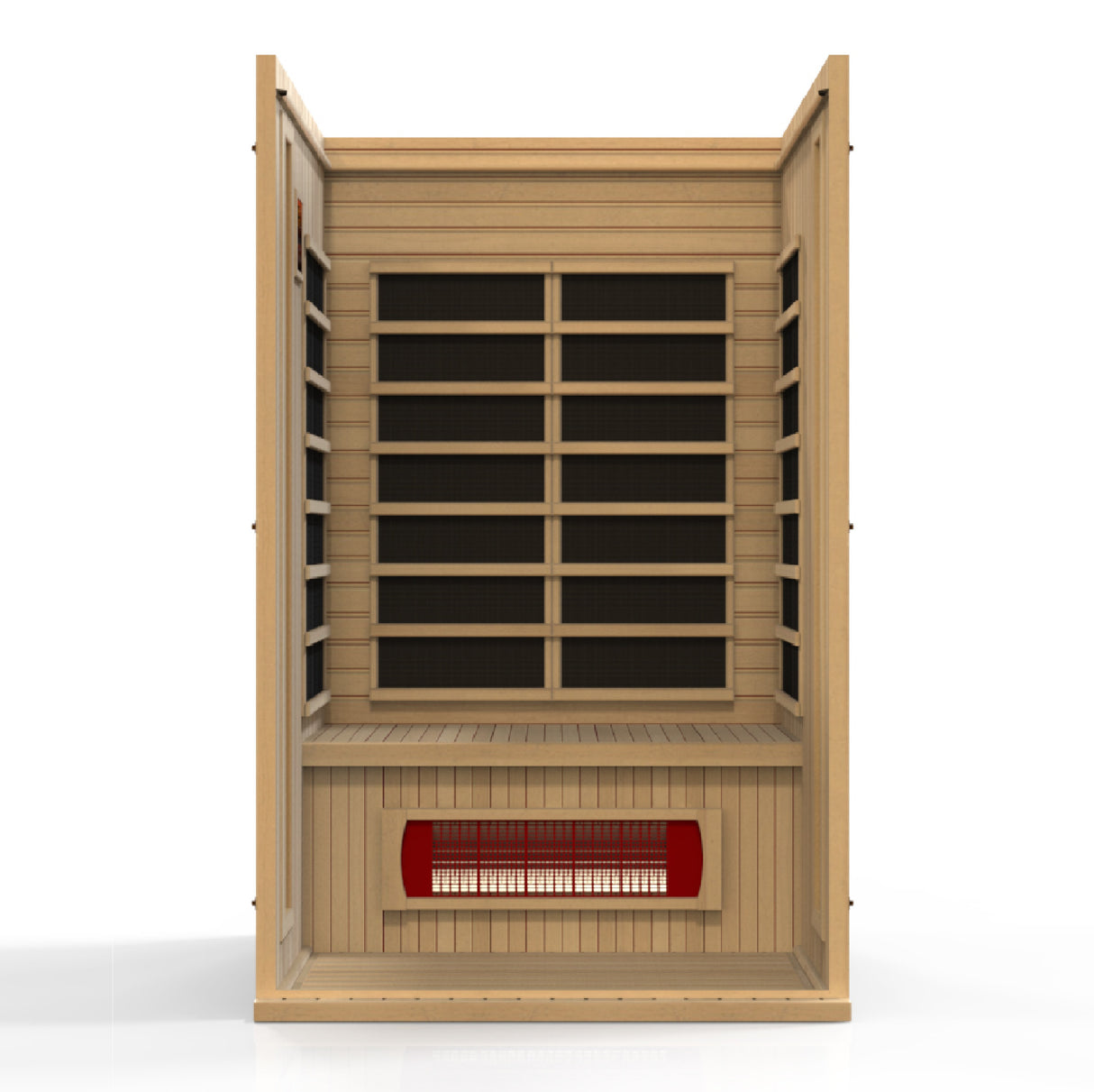 Maxxus Serenity Dual Tech 2-Person Hemlock Low EMF FAR Infrared Sauna MX-LS2-01