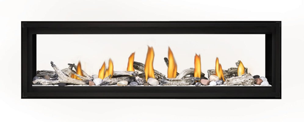 Napoleon Luxuria Series 62-Inch See Through Direct Vent Gas Fireplace with Electronic Ignition LVX62