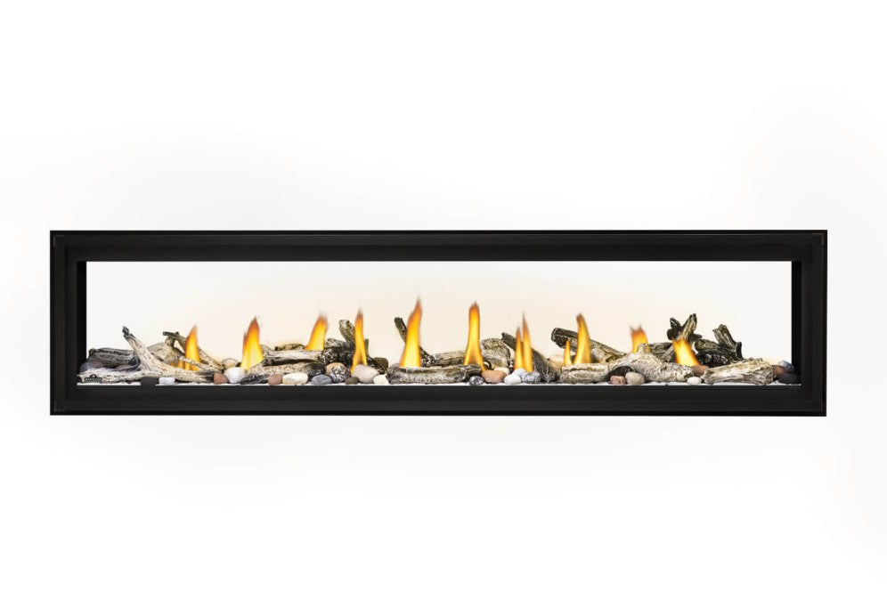 Napoleon Luxuria Series 74-Inch See Through Direct Vent Gas Fireplace with Electronic Ignition LVX74