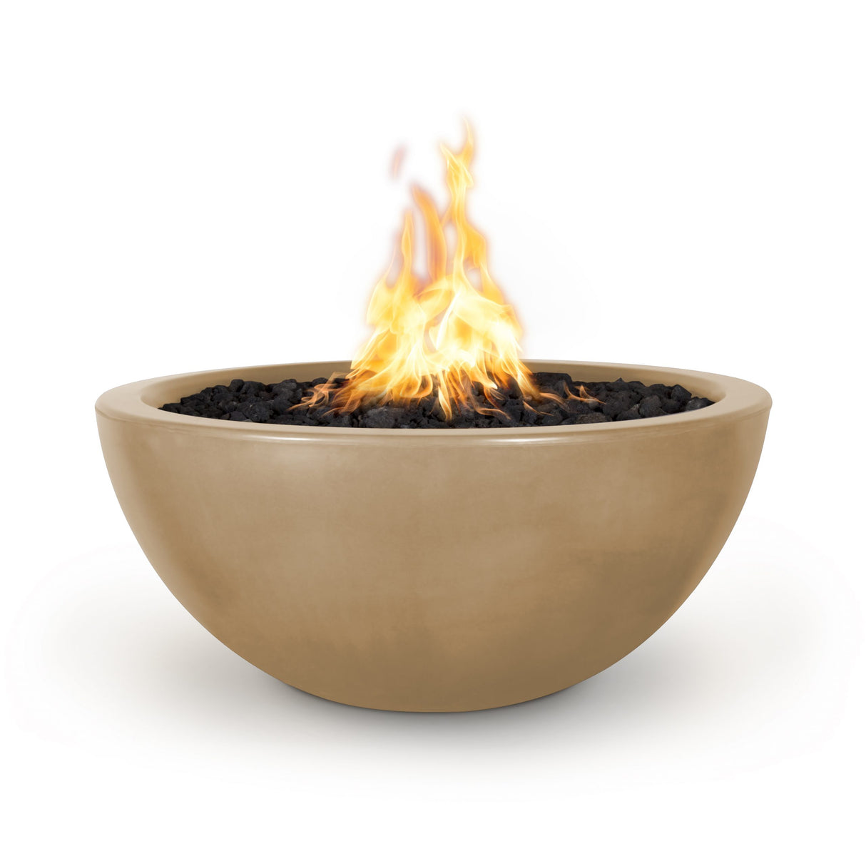 The Outdoor Plus 30" Luna GFRC Concrete Round Fire Pit OPT-LUN30