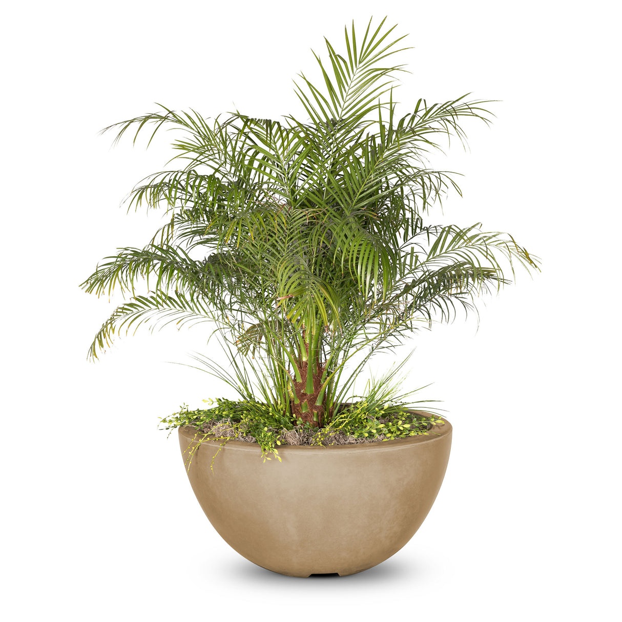 The Outdoor Plus 30" Luna GFRC Concrete Round Planter Bowl OPT-LUNPO30