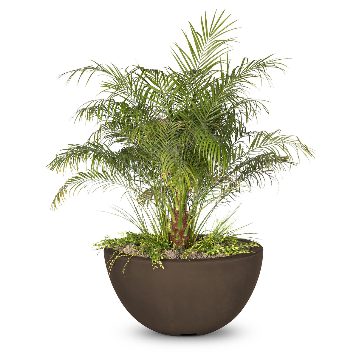 The Outdoor Plus 30" Luna GFRC Concrete Round Planter Bowl OPT-LUNPO30