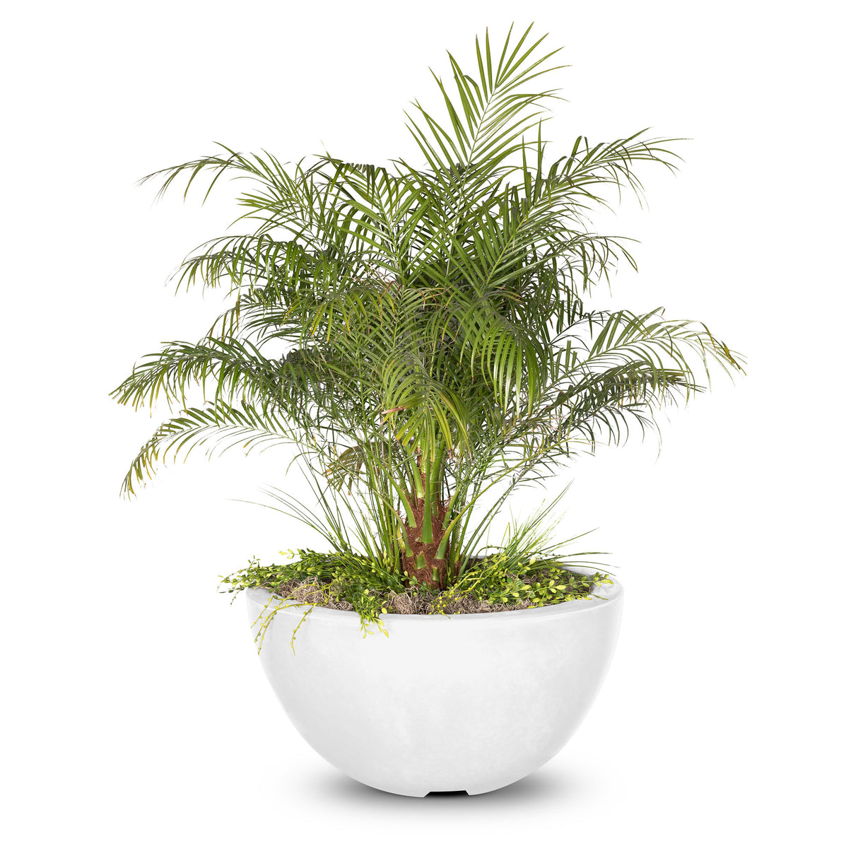 The Outdoor Plus 30" Luna GFRC Concrete Round Planter Bowl OPT-LUNPO30