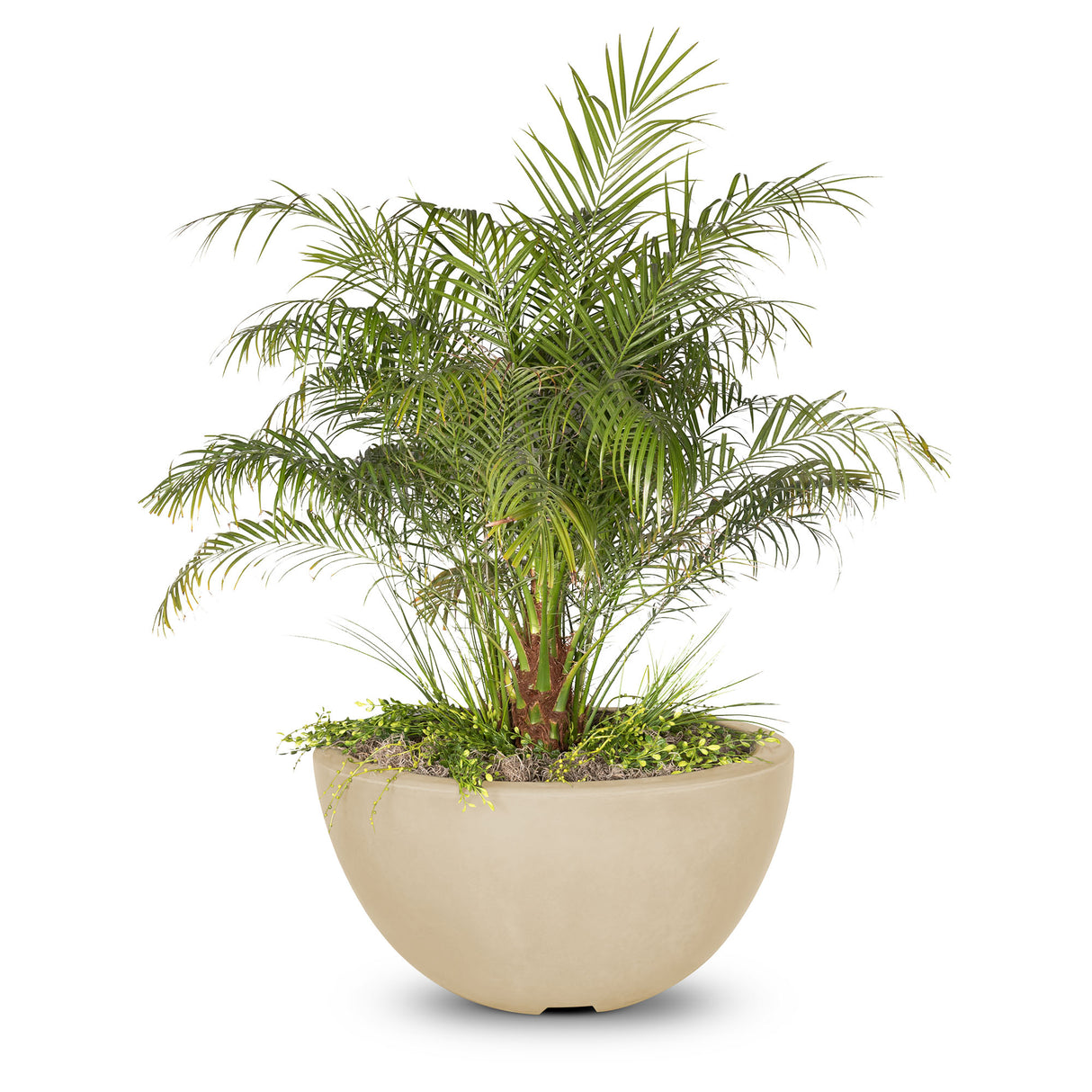 The Outdoor Plus 30" Luna GFRC Concrete Round Planter Bowl OPT-LUNPO30