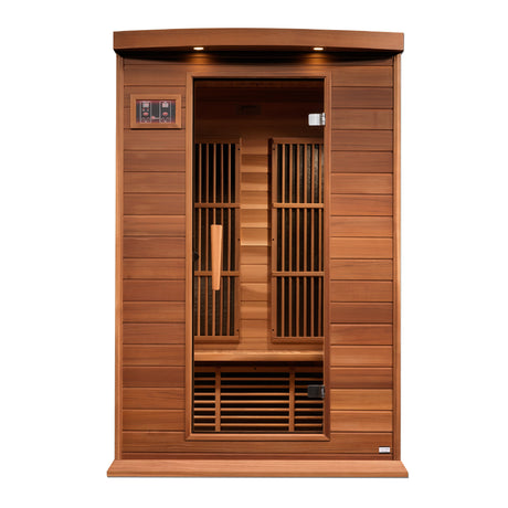 Maxxus Cholet Edition 2-Person Red Cedar Near Zero EMF FAR Infrared Sauna MX-K206-01-ZF CED