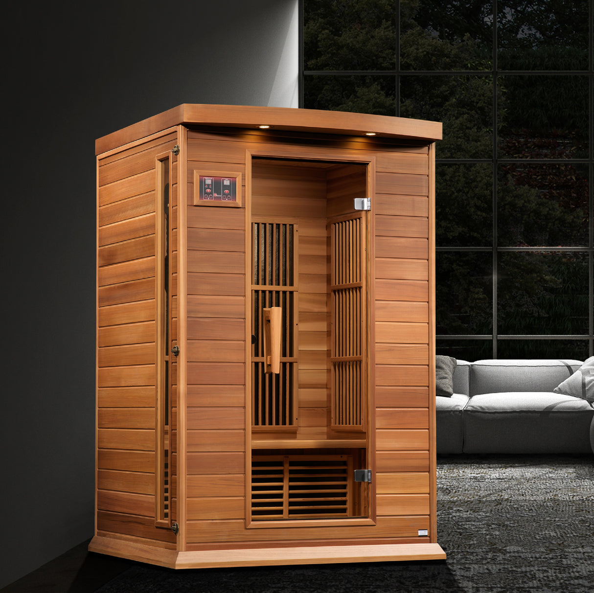 Maxxus Cholet Edition 2-Person Red Cedar Near Zero EMF FAR Infrared Sauna MX-K206-01-ZF CED