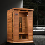 Maxxus Cholet Edition 2-Person Red Cedar Near Zero EMF FAR Infrared Sauna MX-K206-01-ZF CED