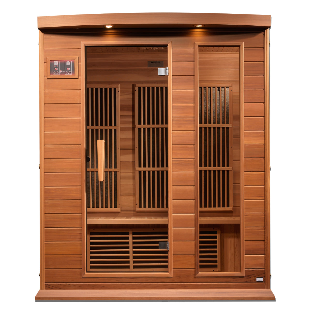 Maxxus 3-Person Red Cedar Near Zero EMF FAR Infrared Sauna MX-K306-01-ZF CED