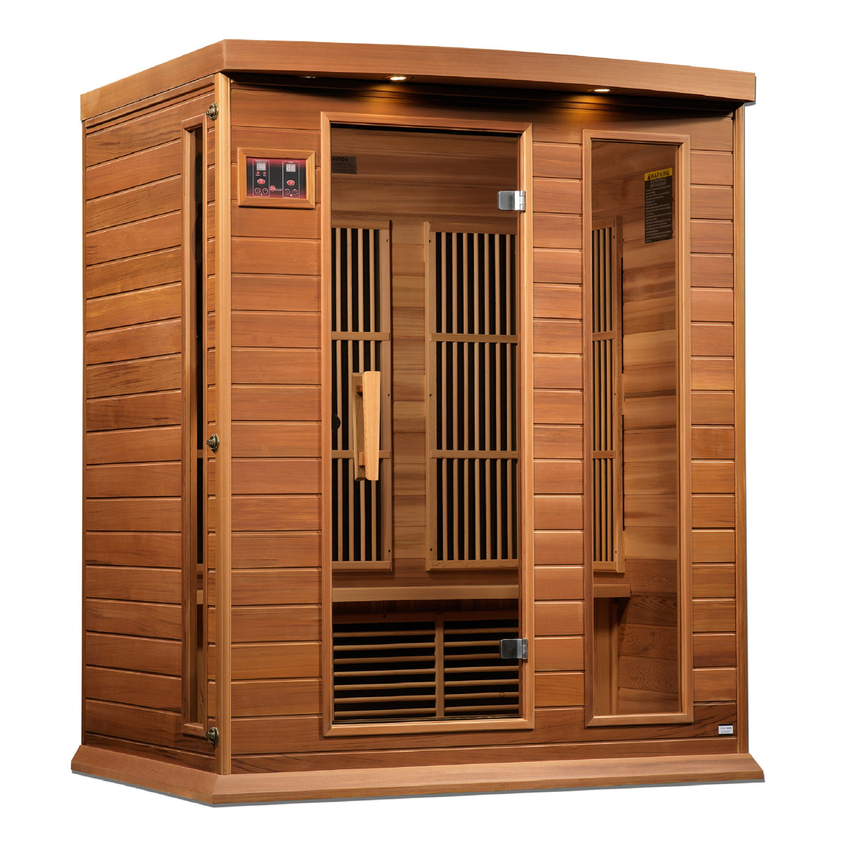 Maxxus 3-Person Red Cedar Near Zero EMF FAR Infrared Sauna MX-K306-01-ZF CED