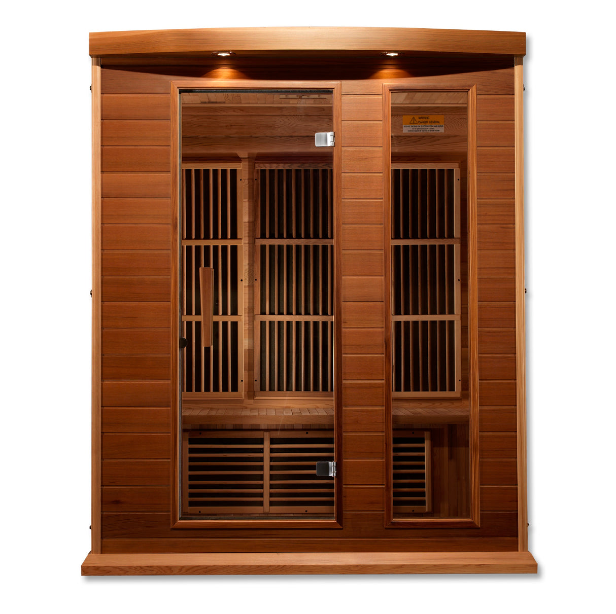 Maxxus 3-Person Red Cedar Low EMF FAR Infrared Sauna MX-K306-01 CED