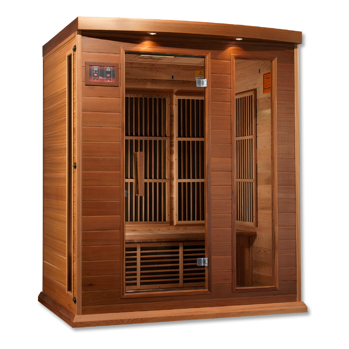 Maxxus 3-Person Red Cedar Low EMF FAR Infrared Sauna MX-K306-01 CED