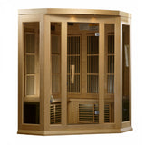 Maxxus 3-Person Hemlock Corner Low EMF FAR Infrared Sauna MX-K356-01