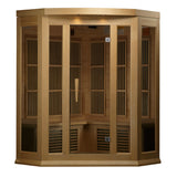 Maxxus 3-Person Hemlock Corner Low EMF FAR Infrared Sauna MX-K356-01