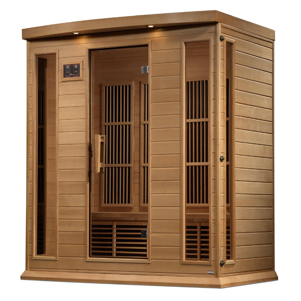 Maxxus 4-Person Hemlock Corner Near Zero EMF FAR Infrared Sauna MX-K406-01-ZF