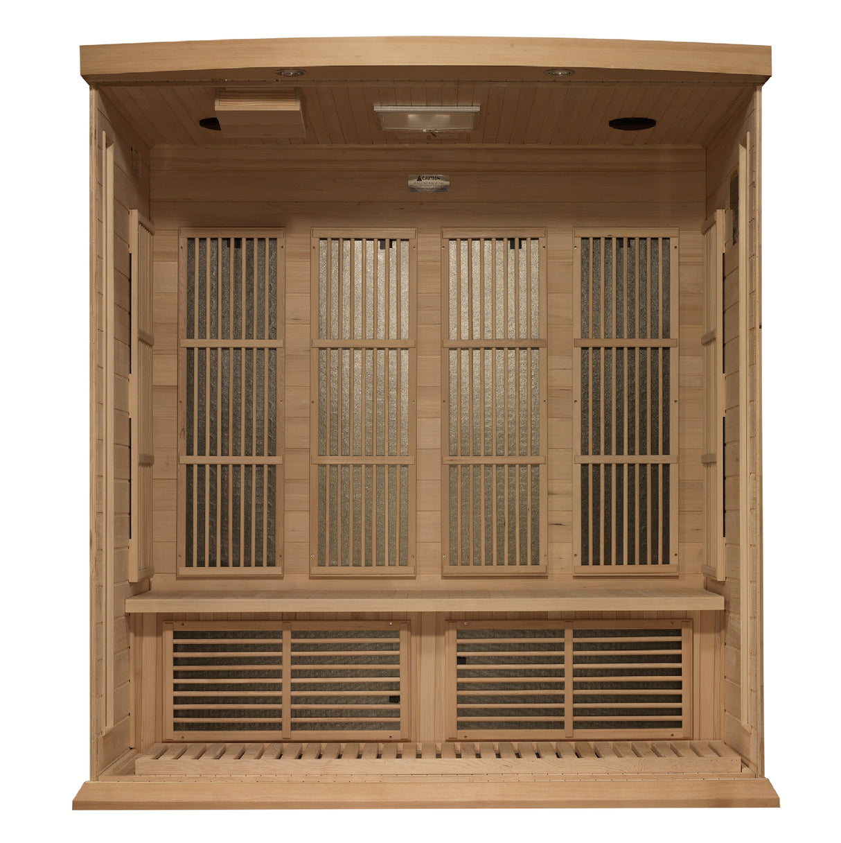 Maxxus 4-Person Hemlock Corner Near Zero EMF FAR Infrared Sauna MX-K406-01-ZF