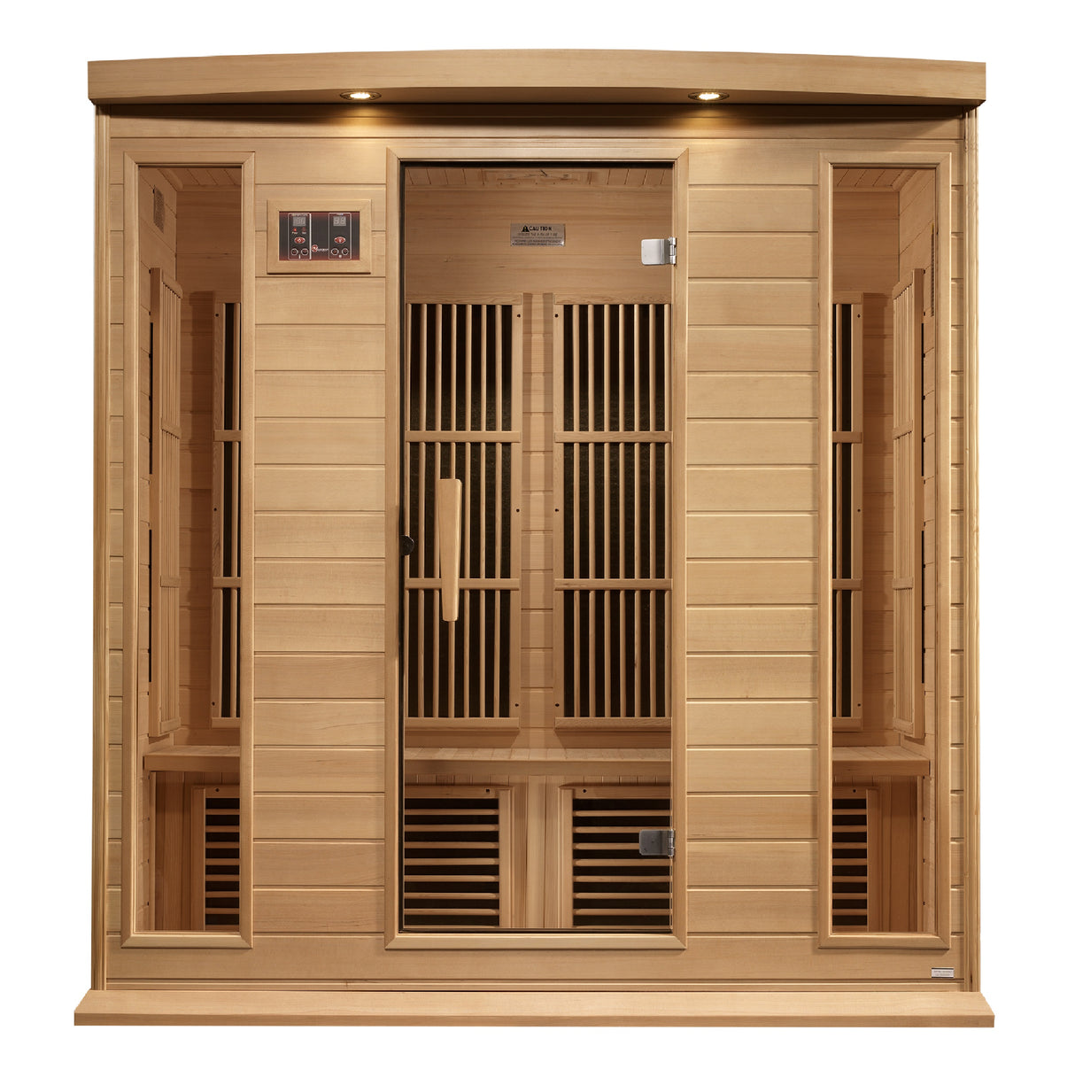 Maxxus 4-Person Hemlock Corner Near Zero EMF FAR Infrared Sauna MX-K406-01-ZF