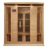 Maxxus 4-Person Hemlock Corner Near Zero EMF FAR Infrared Sauna MX-K406-01-ZF