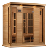 Maxxus 4-Person Hemlock Corner Near Zero EMF FAR Infrared Sauna MX-K406-01-ZF