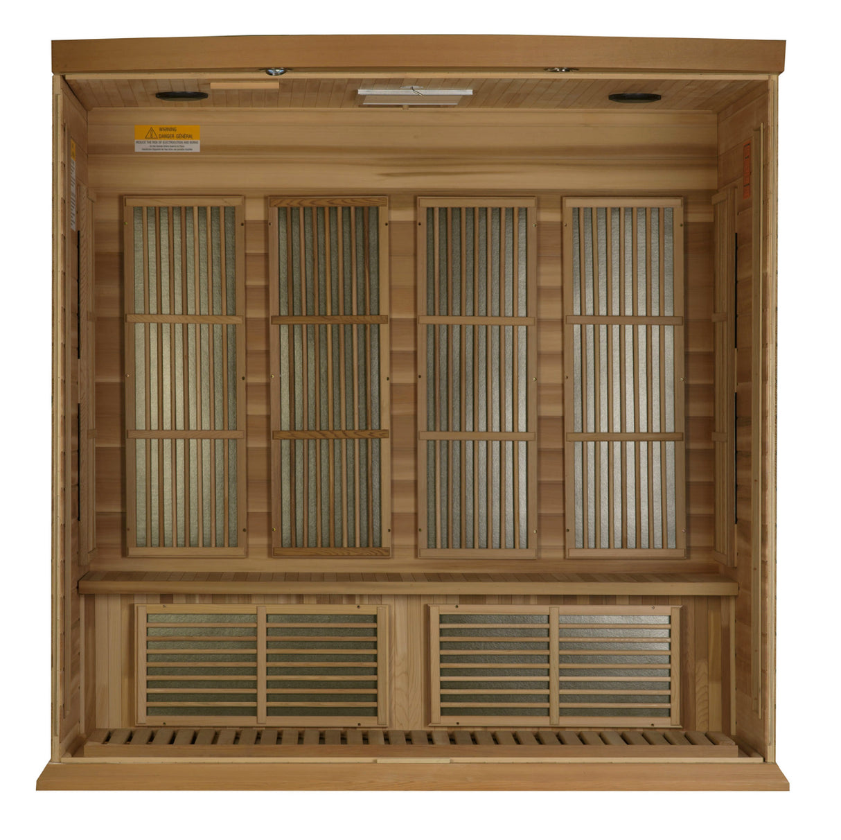 Maxxus 4-Person Red Cedar Low EMF FAR Infrared Sauna MX-K406-01 CED