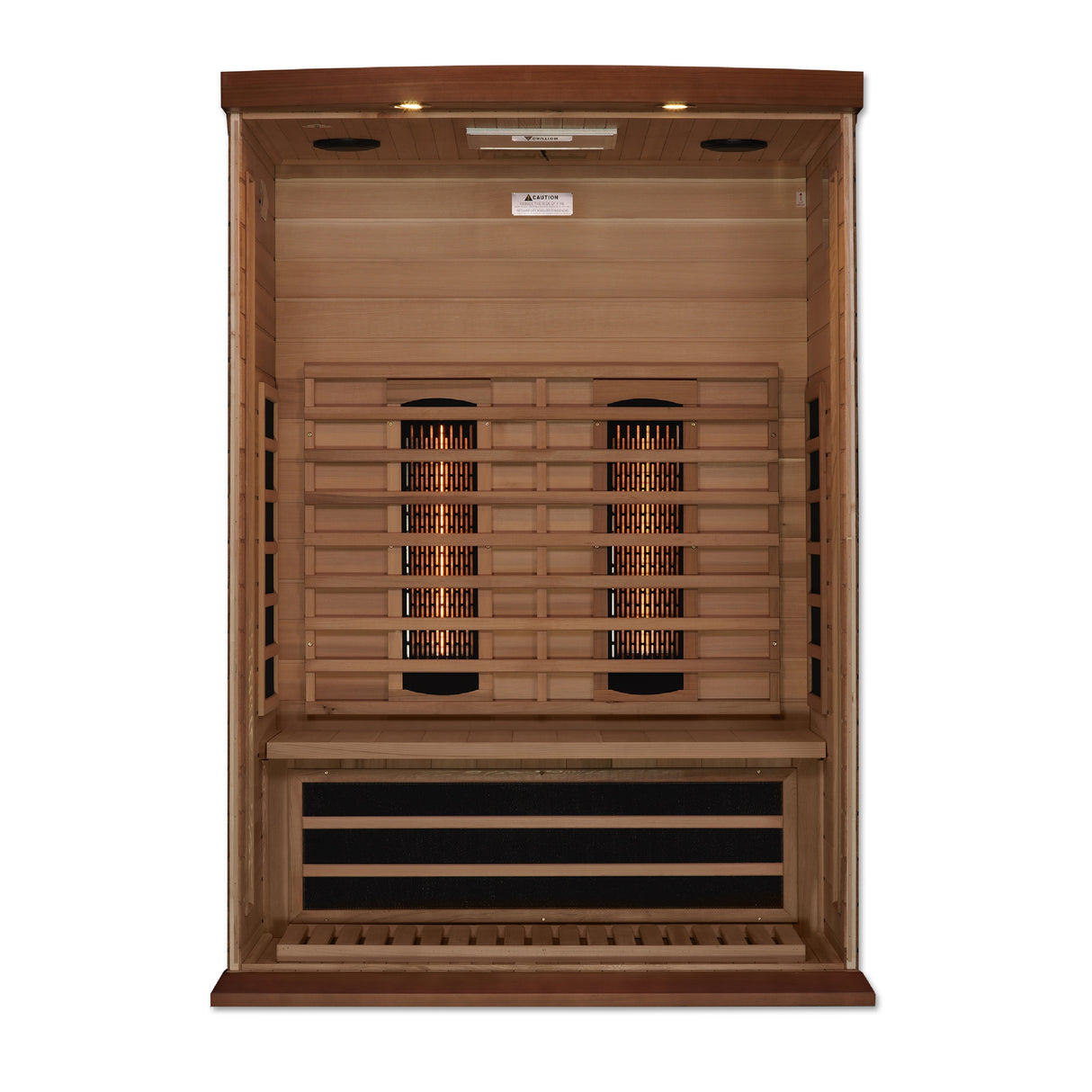 Maxxus 2-Person Red Cedar Full Spectrum Near Zero EMF Infrared Sauna MX-M206-01-FS CED