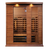 Maxxus 3-Person Red Cedar Full Spectrum Near Zero EMF Infrared Sauna MX-M306-01-FS CED